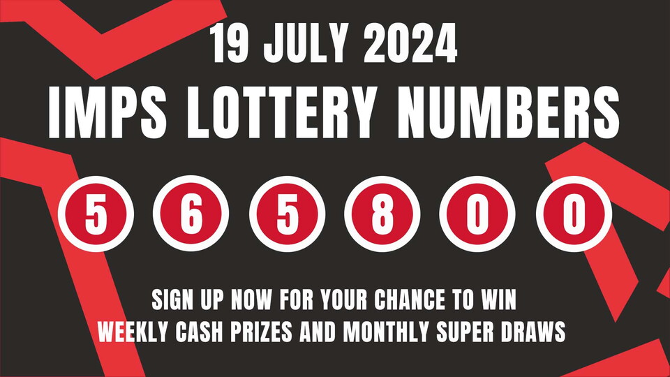Imps Lottery winning numbers: 565800