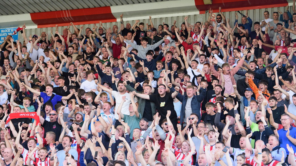 City supporters at the LNER Stadium.