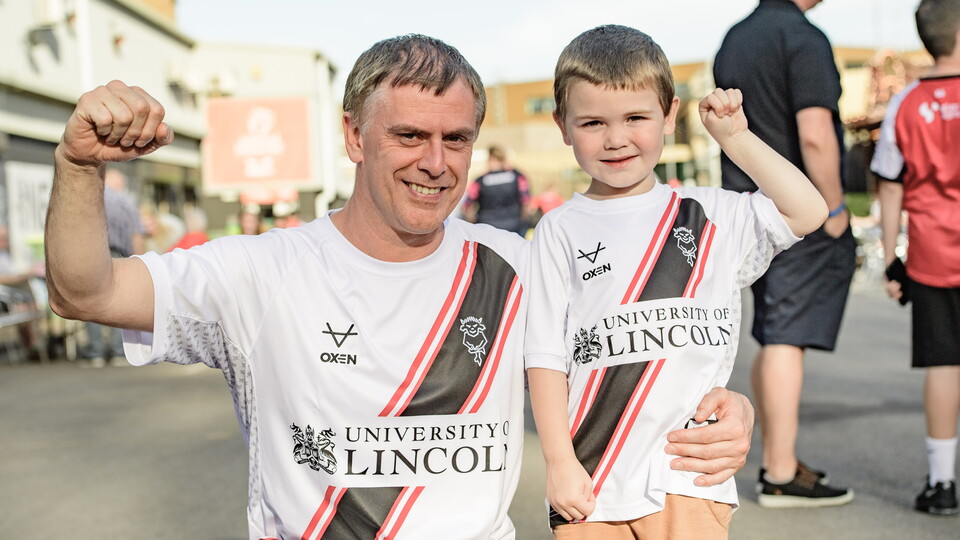 Family at the LNER Stadium.