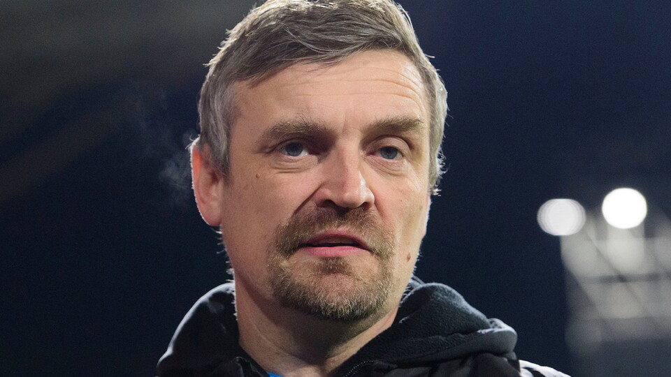 Michael Skubala photographed during City's away game at Wrexham