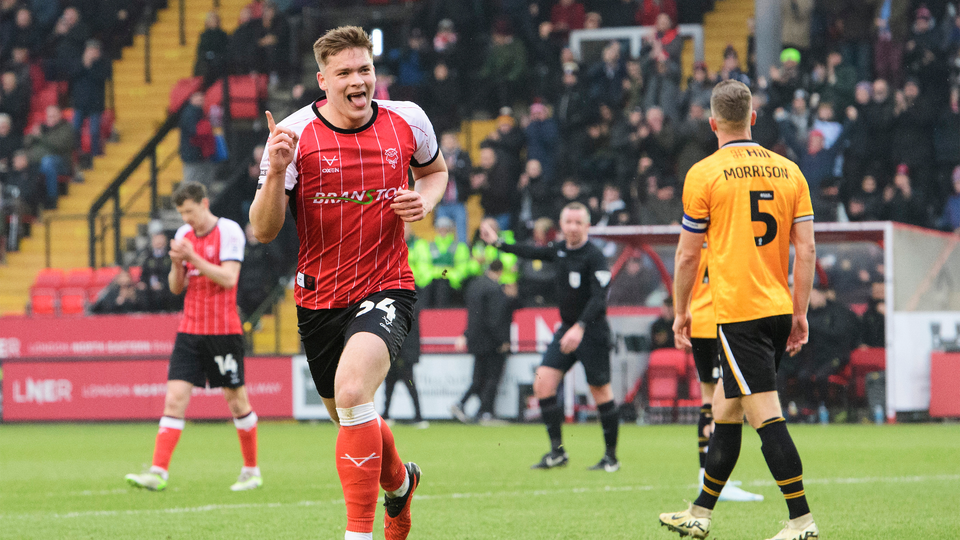 lincoln player freddie draper goal