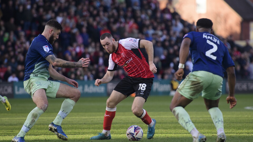 City player Ben House dribbling