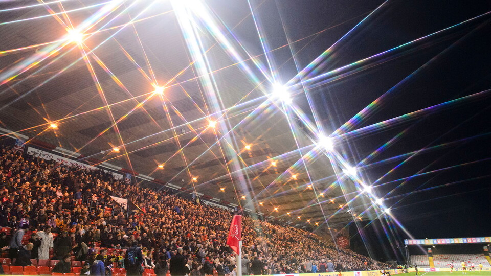 Supporters at the LNER Stadium