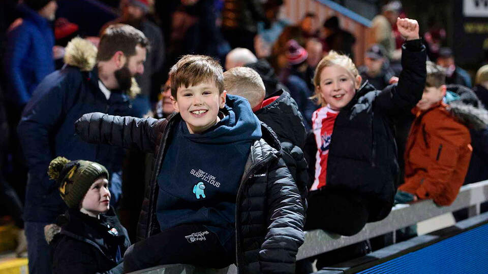 A fan image from City's away win at Mansfield Town.