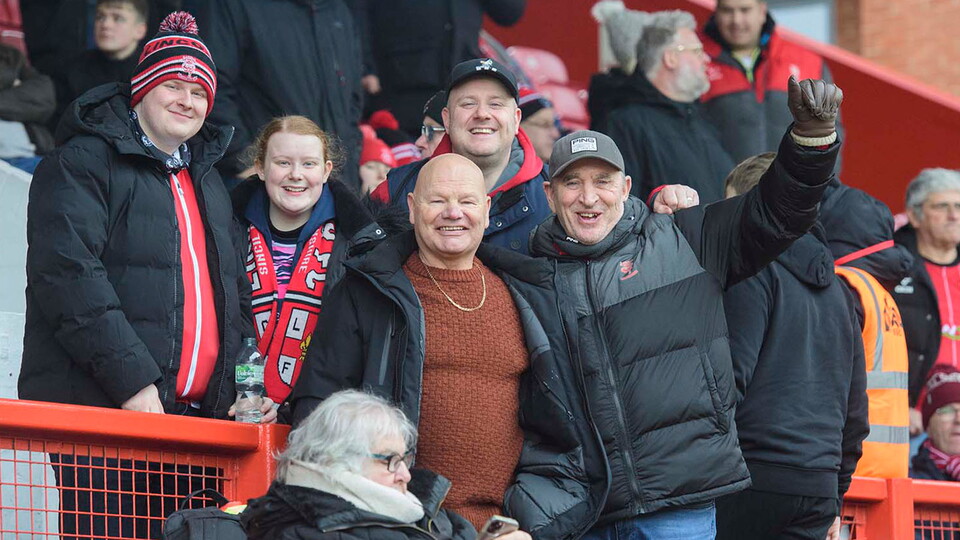 A fan image from City's away game at Leyton Orient.