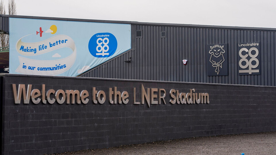 The entrance to the LNER Stadium