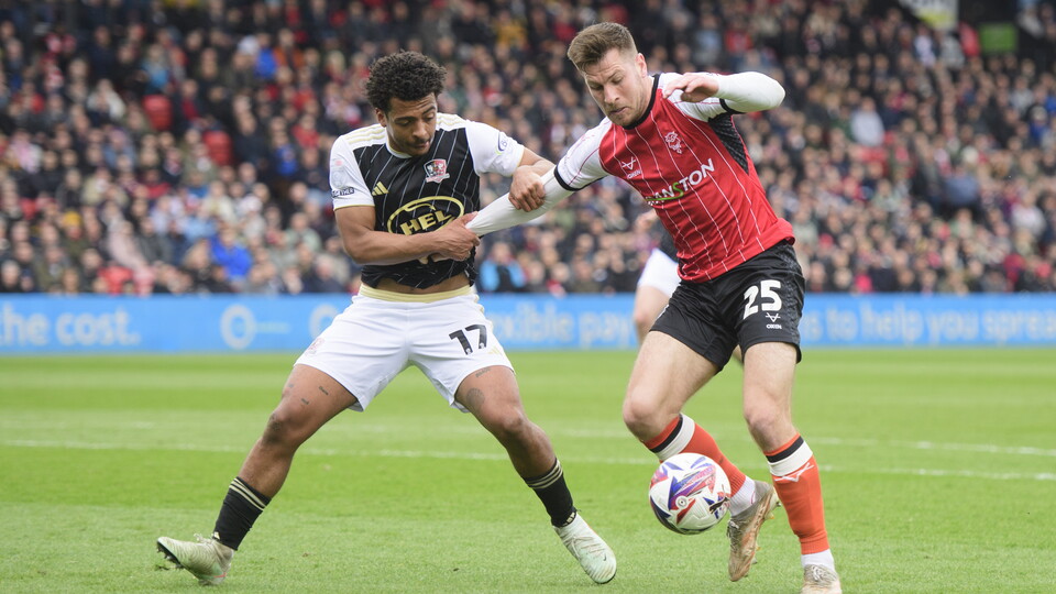 City's James Collins in action