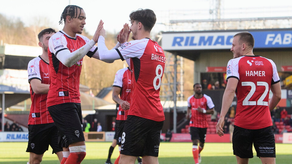 City celebrate Jovon Makama's second goal against Bristol Rovers