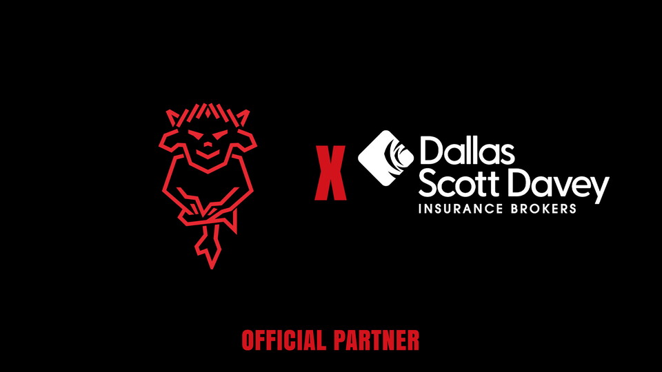 Imps badge alongside the Dallas Scott Davey logo