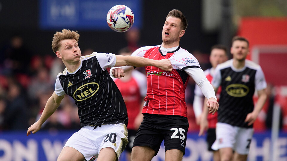A match image from City's 0-0 home draw against Exeter City.