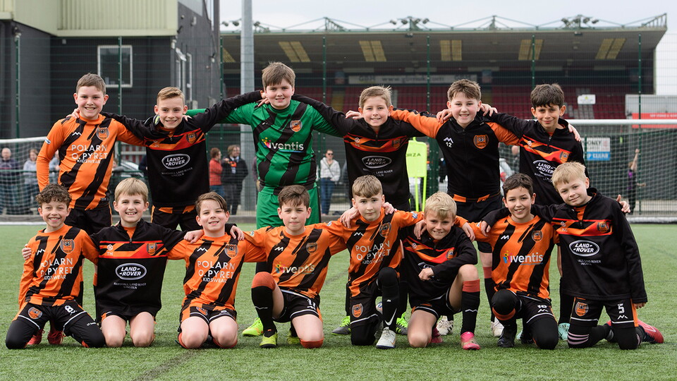 A matchday experience image from the Imps' 0-0 home draw against Exeter City