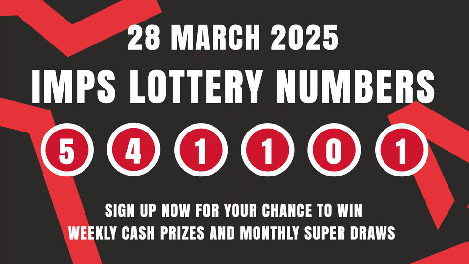  Imps Lottery numbers 28 March 2025: 5,4,1,1,0,1