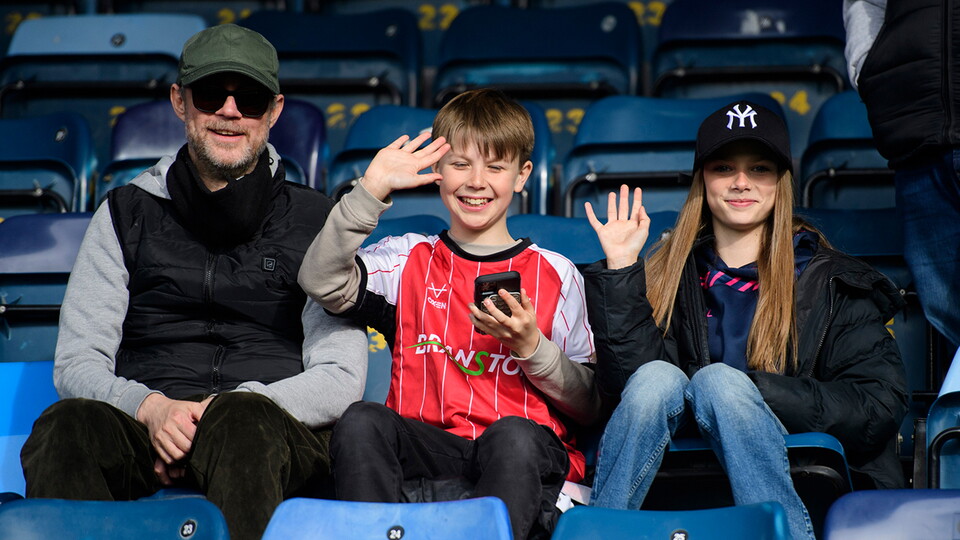 A crowd photo from the Imps' away game at Wycombe Wanderers.