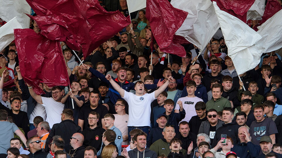 A fans image from City's final game of the season against Wrexham