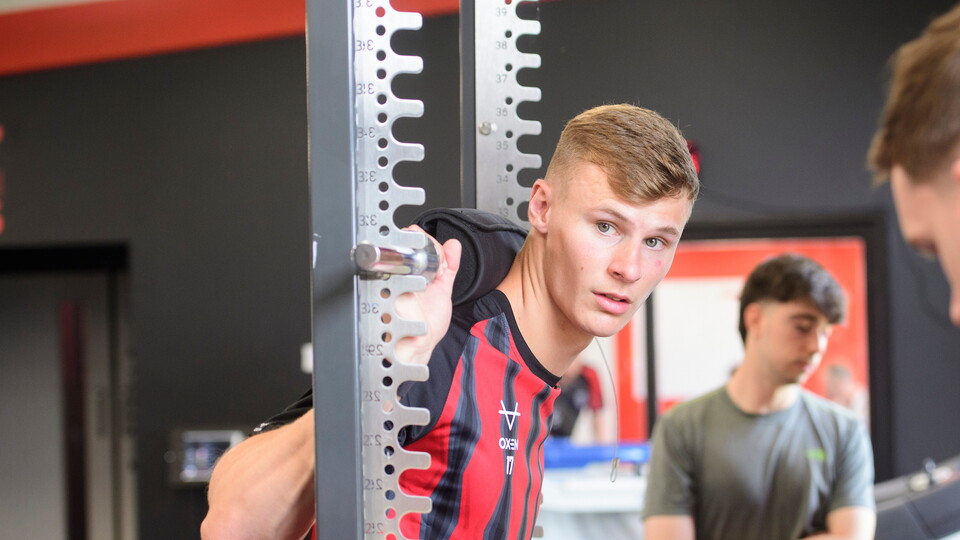 Rob Street of Lincoln City during a pre-season training sessions at the club’s Elite Performance Centre, Scampton, Lincolnshire.