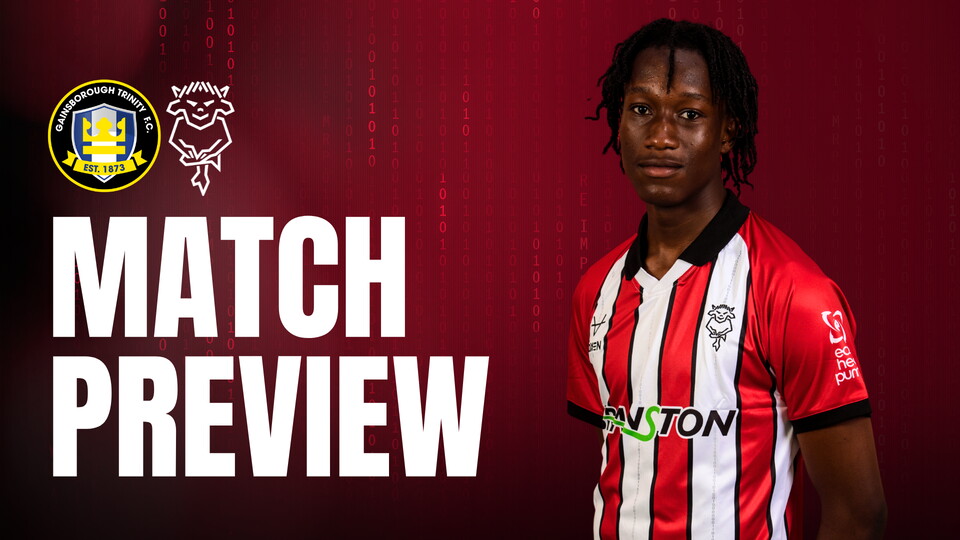 Match preview graphic for Gainsborough vs Imps XI featuring Lynden Huggins 