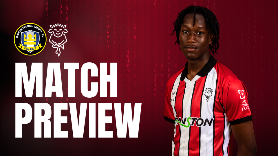 Match preview graphic for Gainsborough vs Imps XI featuring Lynden Huggins 