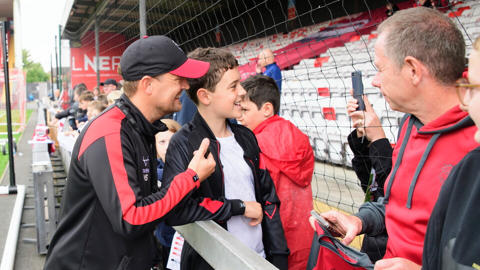 Open training session at the club’s LNER Stadium, Lincoln.