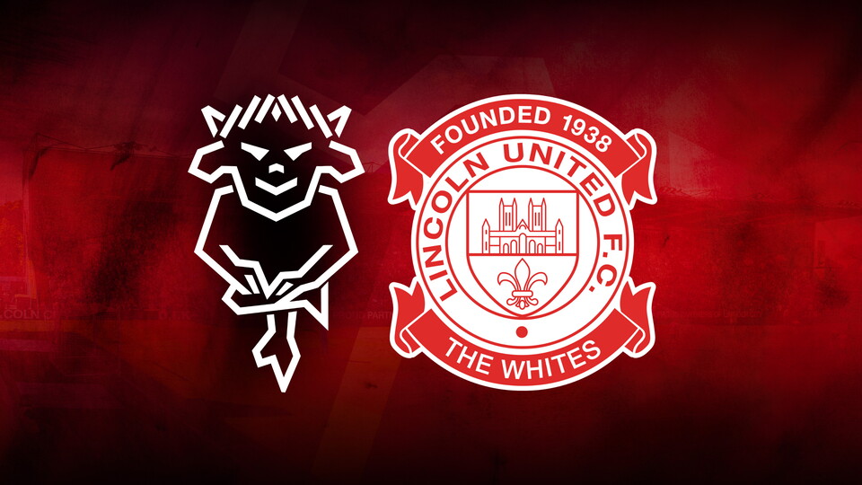 A graphic featuring the Lincoln City and Lincoln United logos