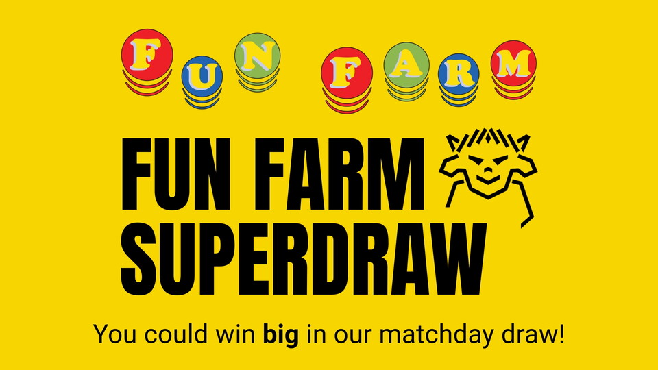 Fun Farm Imps Superdraw graphic in yellow with black text