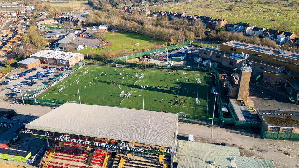 The 3G pitch at the LNER Stadium