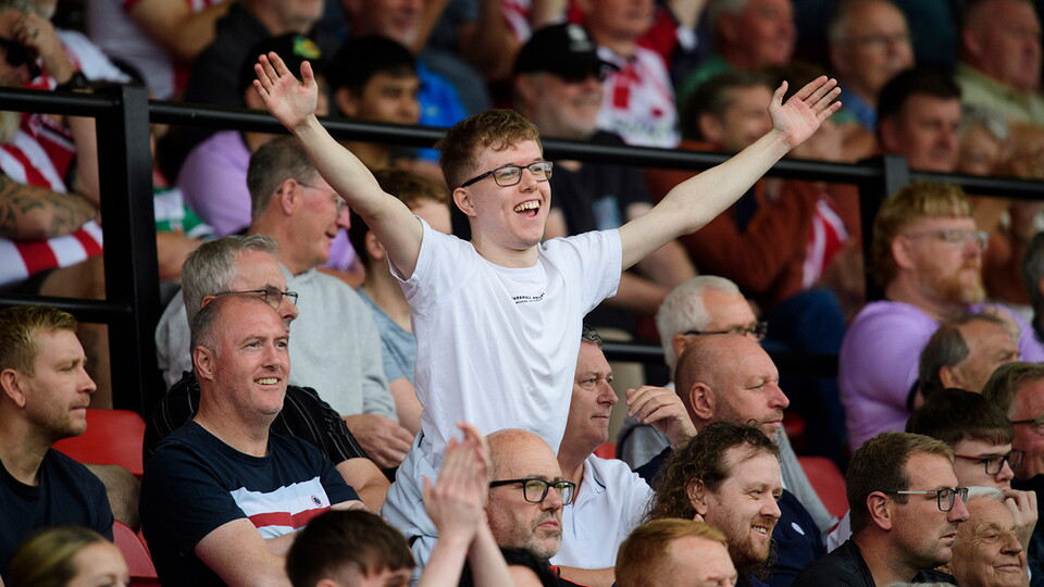 A fan photo from Lincoln City's 3-2 home win over Plymouth Argyle