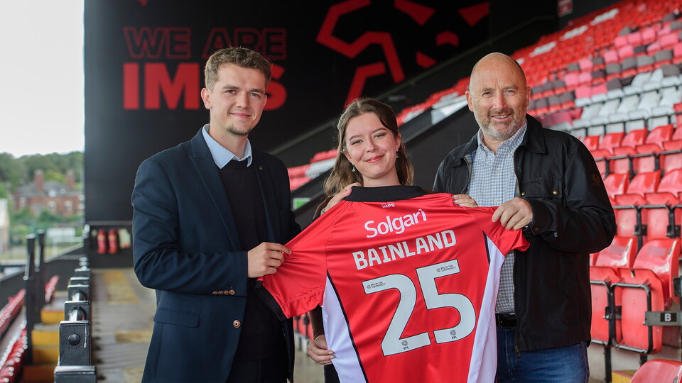 Lincoln City commercial partnership | Bobby Copping, head of commercial of Lincoln City with Bainland.