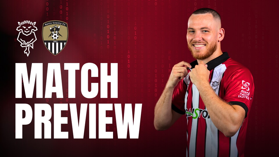 Match preview graphic for Lincoln City v Notts County 