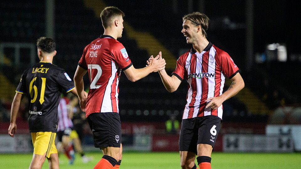 A match image from City's home game against Manchester United U21s