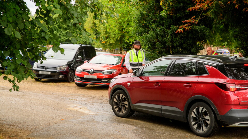 A general view of car parking on South Common, Lincoln, used for Lincoln City games prior to the Vertu Trophy Northern Section group D match between Lincoln City and Notts County at LNER Stadium, Lincoln.