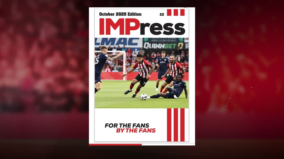 A graphic featuring the front cover of IMPress