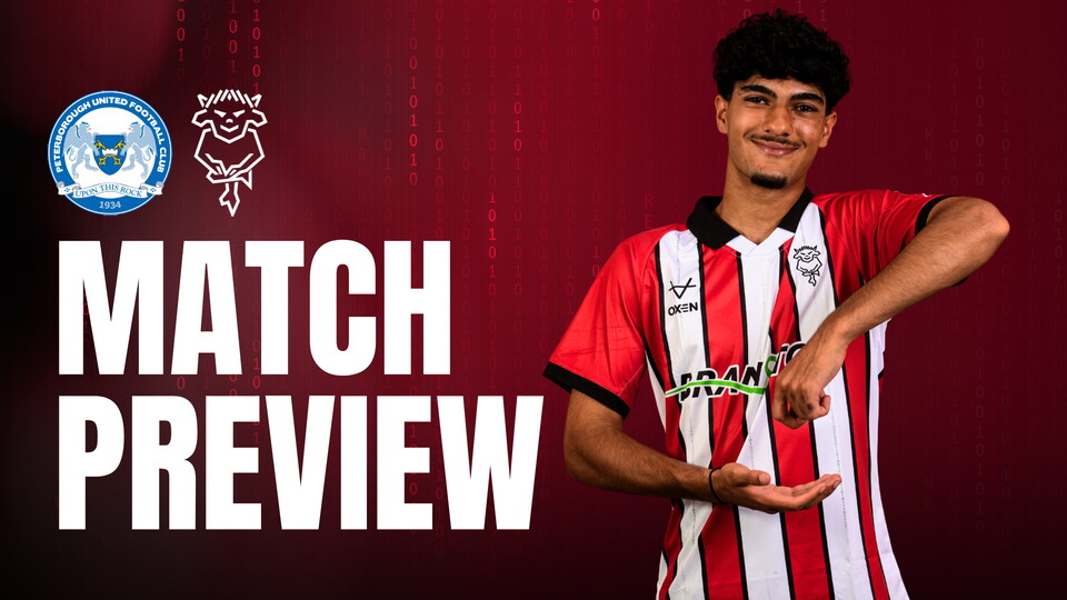 Match preview graphic for Posh u18 vs Imps u18 featuring Kian Sagoo