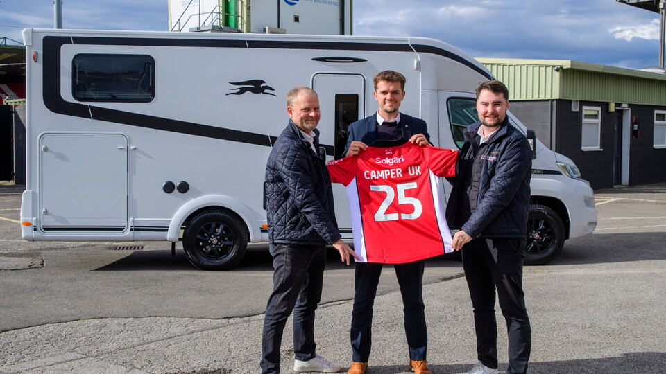 Lincoln City commercial partnership | Bobby Copping, head of commercial of Lincoln City with Camper UK