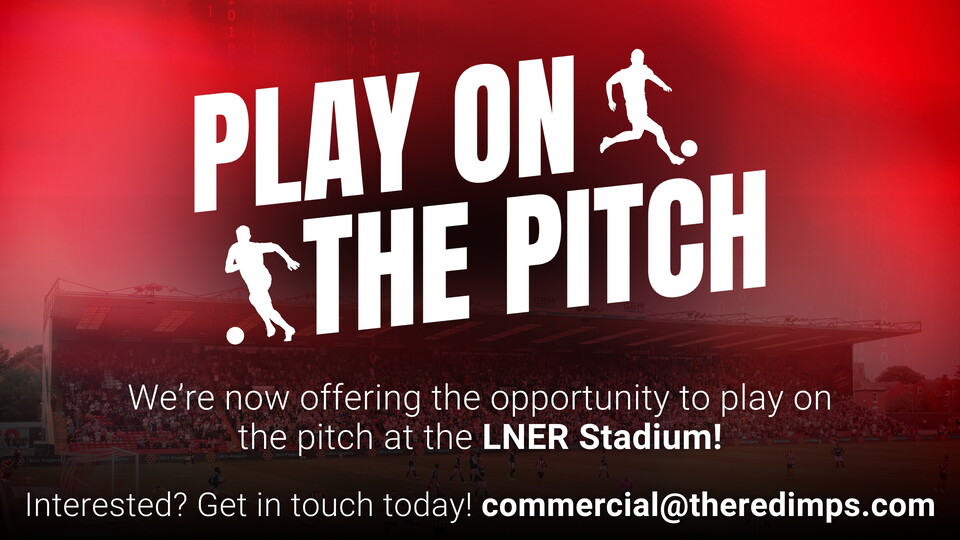 A graphic which reads PLAY ON THE PITCH