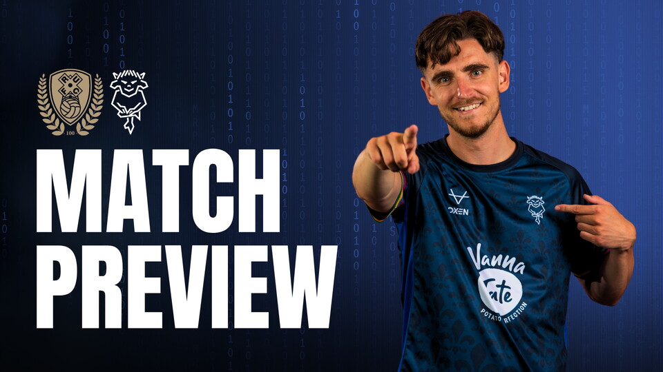 Match preview graphic for Rotherham vs Imps featuring Bayliss