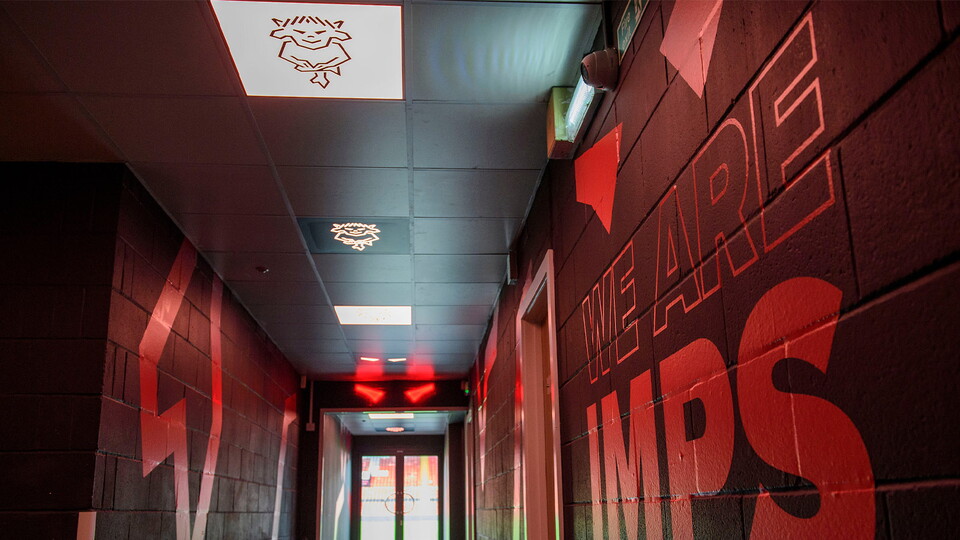 A look inside the tunnel at the LNER Stadium
