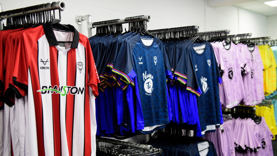 Lincoln City’s club shop prior to the EFL Sky Bet League One match between Lincoln City and Reading at LNER Stadium, Lincoln.