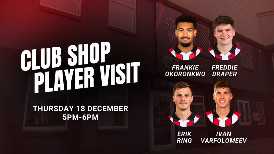 Graphic for club shop player visit