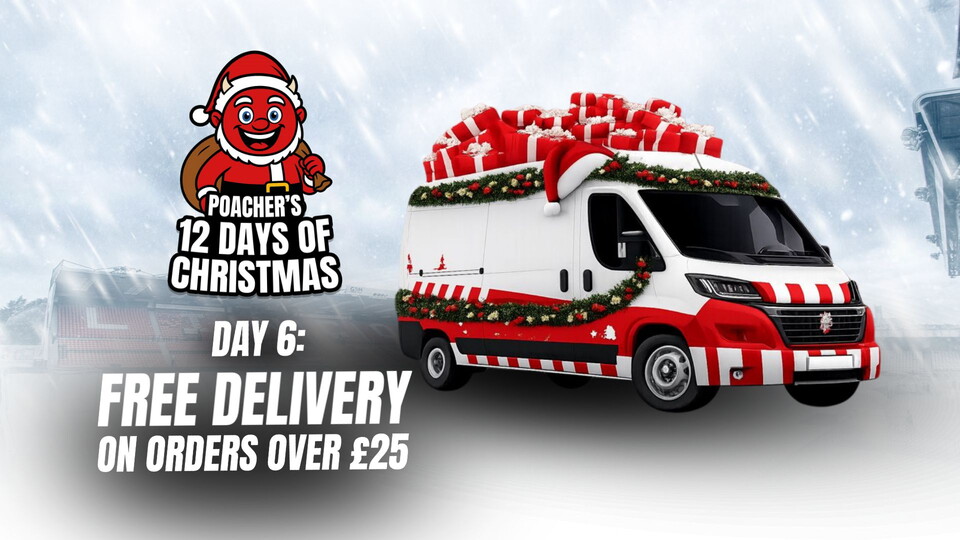 A van with Christmas presents on top