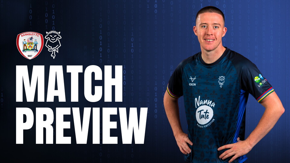 A match preview graphic for Barnsley v Lincoln City.