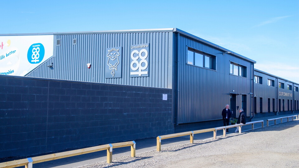 A general view of LNER Stadium, home of Lincoln City, showing the Lincolnshire Co-Op Community Hub prior to the EFL Sky Bet League One match between Lincoln City and Mansfield Town at LNER Stadium, Lincoln.
