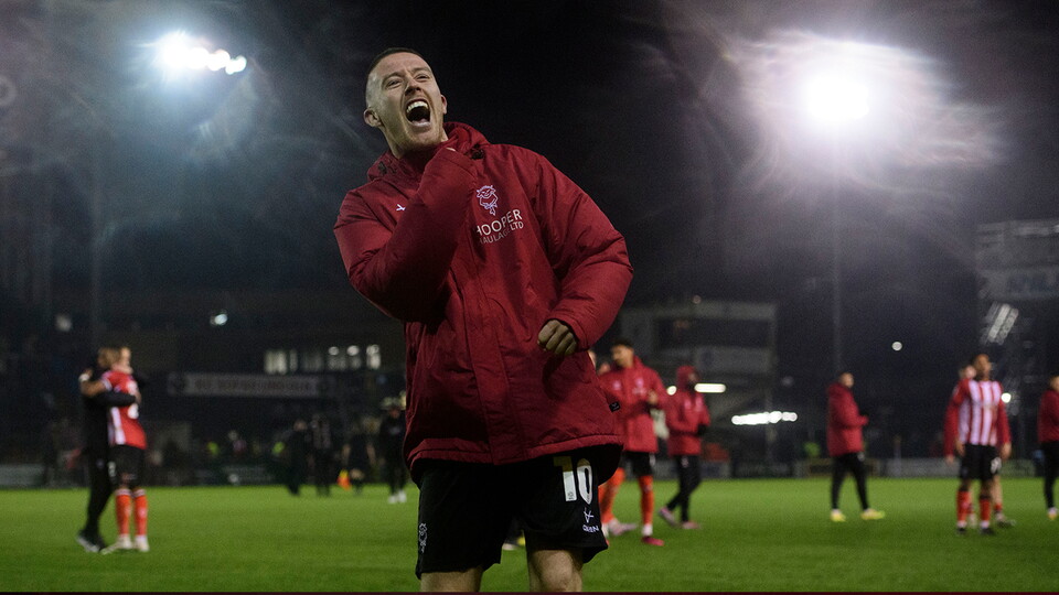 A match image from City's 2-1 home win over Burton