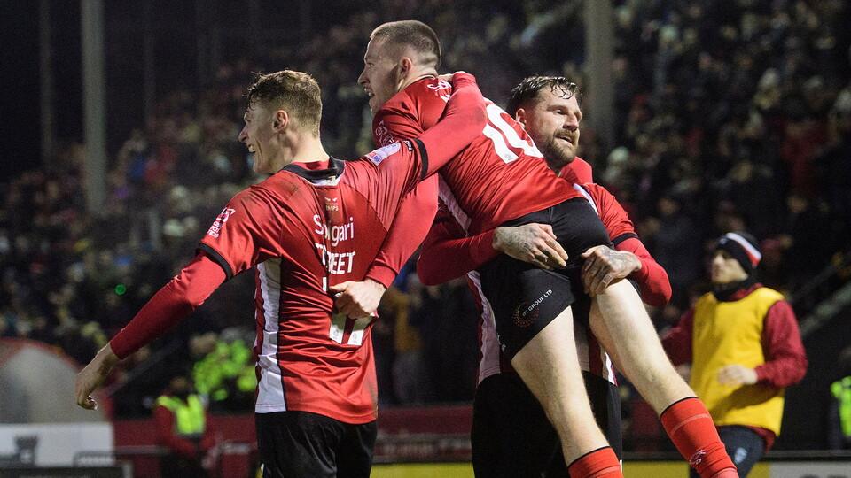 A match photo from City’s game against Bradford City