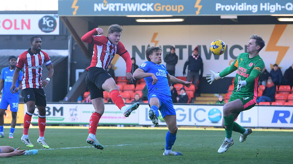 A match action photo from City’s 5-2 home win over Peterborough United.