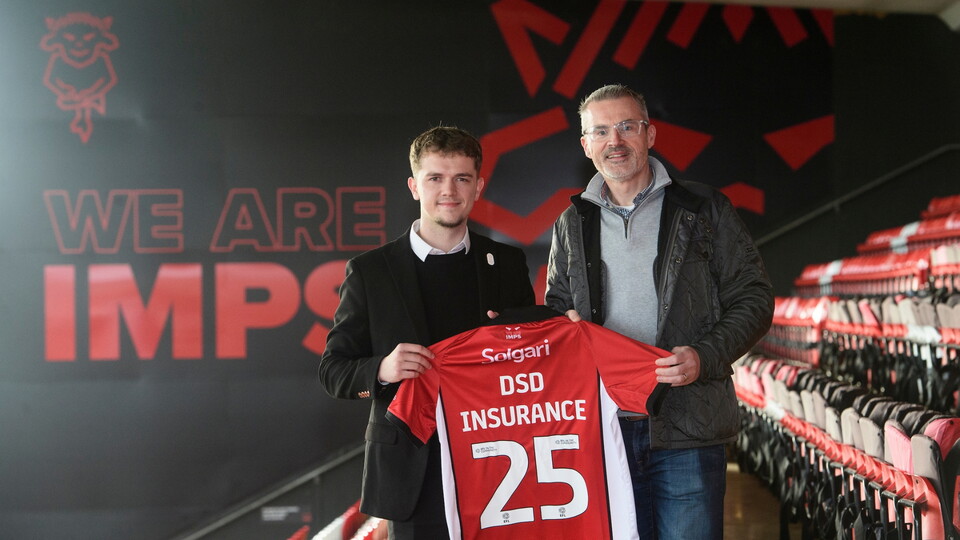 Lincoln City commercial partnership/sponsor announcement with DSD Insurance