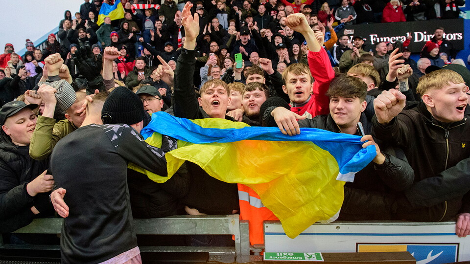 A fans image from City’s 2-0 away win at Mansfield Town