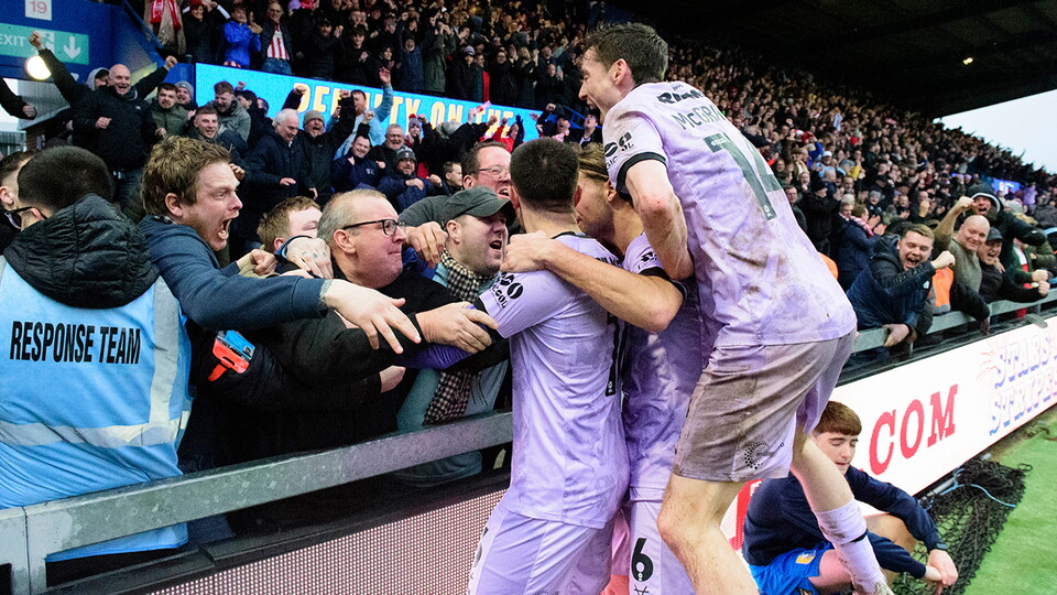 A match image from City’s 2-0 away win at Mansfield Town