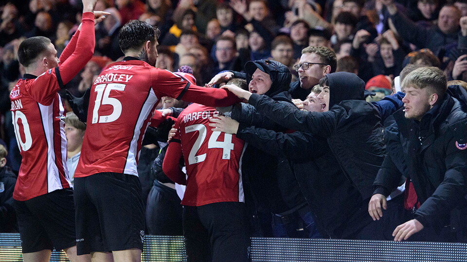 A fans photo from City’s home game against Northampton Town