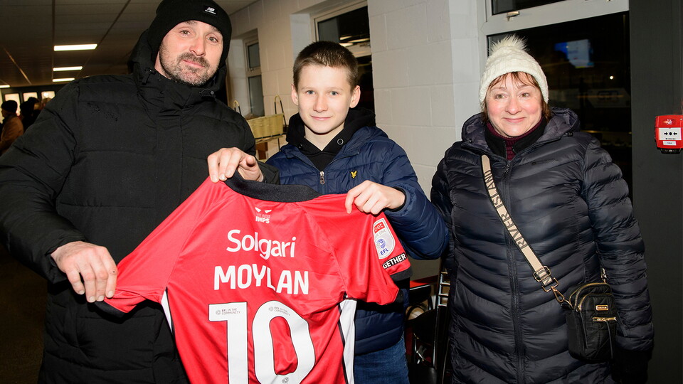 A winner of the Imps Superdraw from a recent home game