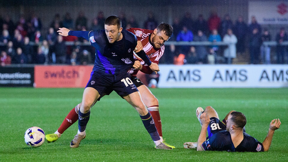 A match image from City's 1-0 win at Exeter